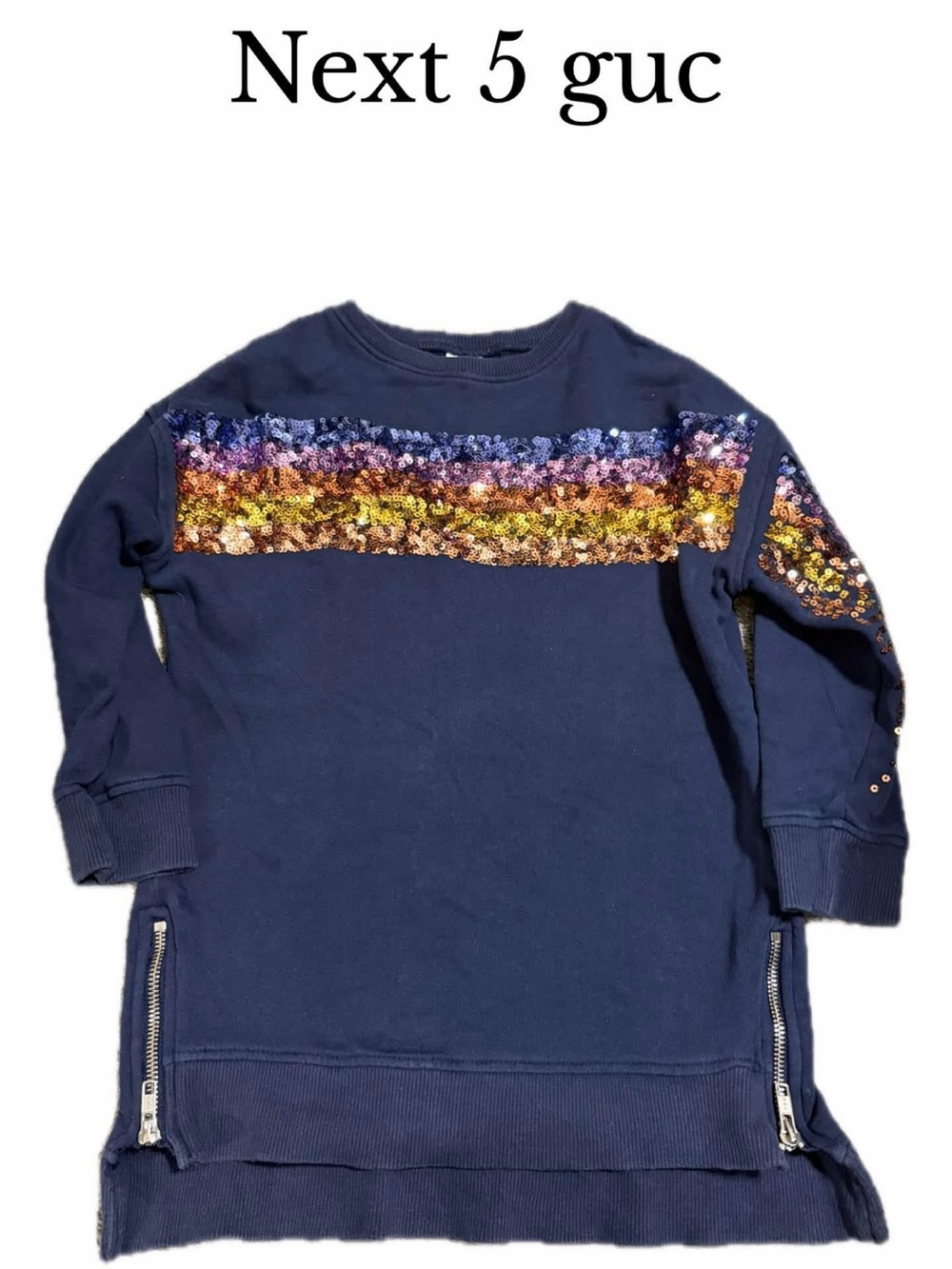 Next 5 sequin navy tunic